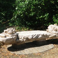 12. Bench sculpture in beech for Guy Chester Centre Muswell Hill 