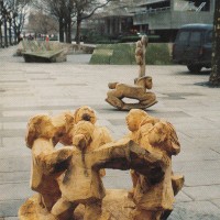 17. Woodcarvings on South Bank London