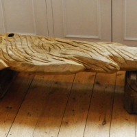 15. Fish bench in sweet chestnut