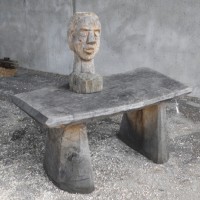 18. Small Table in oak, Head study in pine