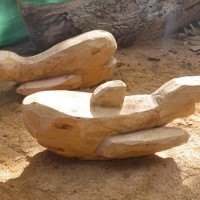 22. Shark and Whale Rockers in oak